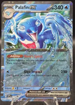 Pokemon TCG Palafin ex SVP 126 Black Star Promo Double Rare Holo NM - Image 1