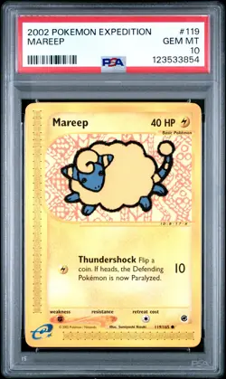 2002 POKEMON EXPEDITION #119 MAREEP PSA 10 - Image 1
