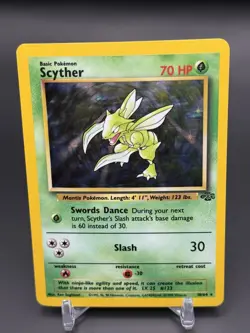 Pokemon TCG Scyther Jungle 10/64 Holo Unlimited Holo Rare - Image 2