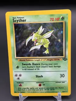 Pokemon TCG Scyther Jungle 10/64 Holo Unlimited Holo Rare - Image 4