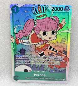 Perona OP12-034 SR ONE PIECE Tcg NM Green - Image 1
