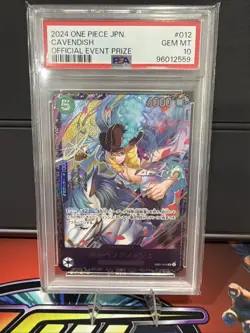 PSA 10 Cavendish EB01-012 Flagship Battle Best 8 Limited One Piece Card Japanese - Image 1
