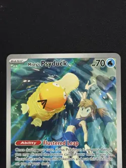 Pokemon TCG Misty’s Psyduck Destined Rivals 193/182 Illustration Rare Card NM - Image 2