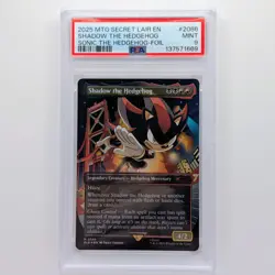 Magic The Gathering Secret Lair Shadow The Hedgehog Foil PSA 9 #2086 - Image 1