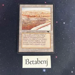 1x MTG Antiquities Strip Mine Version D (Even Horizon) from Estate Collection - Image 1