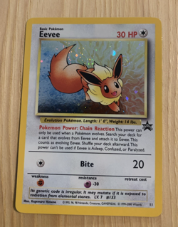 Eevee #11 Black Star Promo (LP) Pokemon Card WOTC 2000 - Image 1