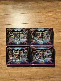 Pokemon TCG Shining Fates Mad Party Pin Collection Galarian Mr Rime Set of 4 - Image 1