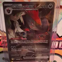 Pokemon TCG N's Zoroark EX 185/159 Journey Together Holo Illustration Rare SIR - Image 1
