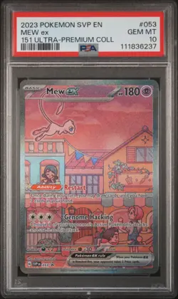 Mew EX 053 PSA 10 Gem Mint 💎 Pokemon 151 Ultra Premium Collection SVP Promo - Image 1