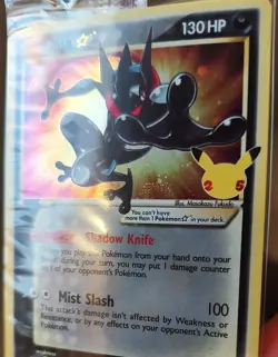 Greninja Gold Star SEALED Promo SWSH144 Pokemon Holo Celebrations w/ SWIRL 💫💫 - Image 3
