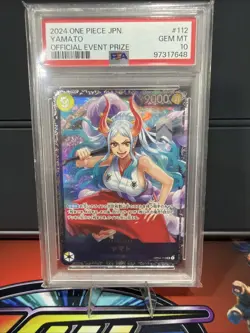PSA 10 Yamato OP04-112 SR Official Event Prize ONE PIECE Card Game Japanese 2024 - Image 1