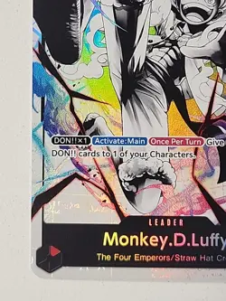 One Piece TCG English ST21-001 Monkey D Luffy Leader Alt Art Parallel - Image 3