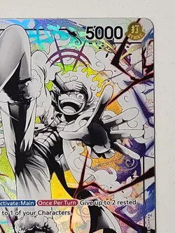 One Piece TCG English ST21-001 Monkey D Luffy Leader Alt Art Parallel - Image 4