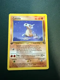 Pokemon TCG Cubone 1st Edition Jungle Card 50/64 Vintage 1999 LP - Image 3