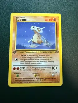 Pokemon TCG Cubone 1st Edition Jungle Card 50/64 Vintage 1999 LP - Image 5