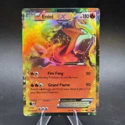 Entei EX 13/108 Dark Explorers Ultra Rare Pokemon Card 2012 - Image 1