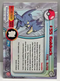#55 Golduck 1999 Topps Chrome Pokemon Card Series 1 Blue Logo - NM - US Seller - Image 2
