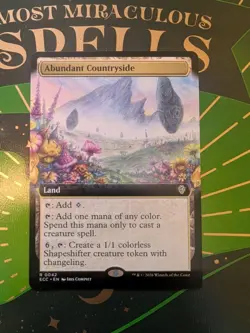 Abundant Countryside (Extended Art) Commander: Lorwyn Eclipsed Regular NM MTG - Image 1