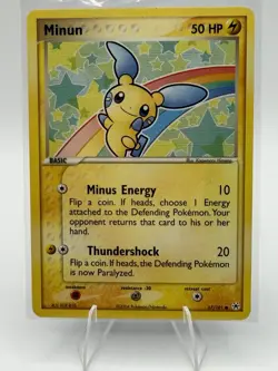 Pokemon Minun 50 HP Common Card EX Hidden Legends 67/101 English Regular - Image 1
