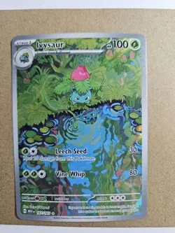 2023 POKEMON TCG 151 ENGLISH 167/165 IVYSAUR SPECIAL ILLUSTRATION RARE - Image 1