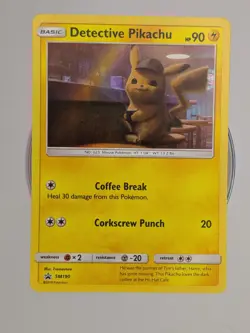 Pokemon TCG Detective Pikachu SM190 Promo Holo - F47 - Image 1