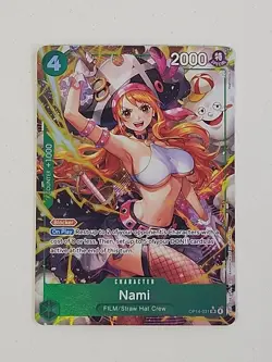 One Piece Nami OP14-031 Alt Art SR The Azure Sea’s Seven English - Image 1