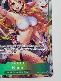 One Piece Nami OP14-031 Alt Art SR The Azure Sea’s Seven English - Image 5