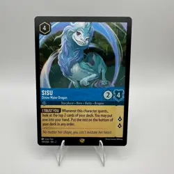 Disney Lorcana Sisu 159/204 Legendary Devine Water Dragon Non-Foil TCG Card - Image 1