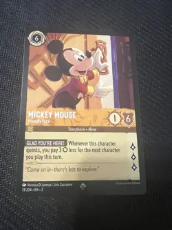 Disney Lorcana - Mickey Mouse Friendly Face 13/204 - Rise of the Floodborn - Image 1