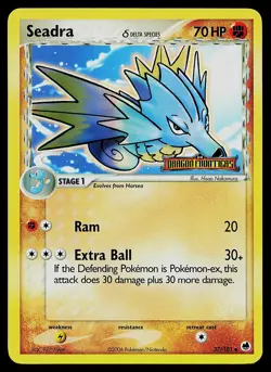 Pokemon Card - Seadra Dragon Frontiers 37/101 Uncommon Reverse Holo Stamped - Image 1