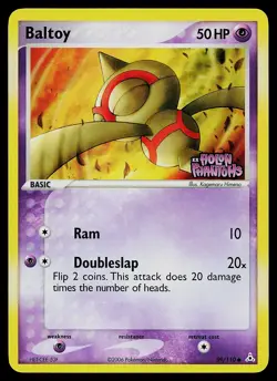 Pokemon Card - Baltoy Holon Phantoms 59/110 Common Reverse Holo Stamped - Image 1