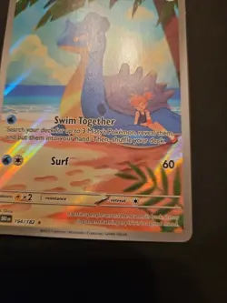 Pokemon Misty's Lapras Destined Rivals 194/182 Holo Card 41A - Image 3