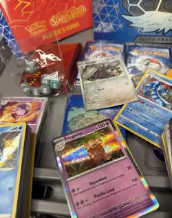 POKEMON TCG Trainer Box Stellar Crown Scarlet *READ Extra Cards Halos Sealed - Image 3