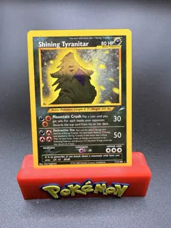 Shining Tyranitar 113/105 Neo Destiny Holo LP/NM VERY NICE VINTAGE WOTC ERA CARD - Image 1