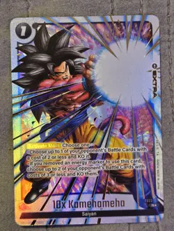 Bandai Dragon Ball Super 10X Kamehameha Saiyan Extra Holo Cards Lot of 2 - Image 1