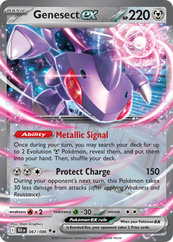 Genesect ex 67/86 Double Rare | Black Bolt | Pokemon Card - Image 1