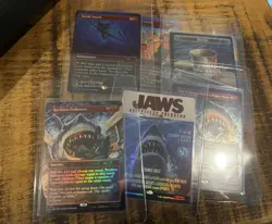 MTG Secret Lair x Jaws: Terror of Amity Island Rainbow Foil Card Set - Image 2