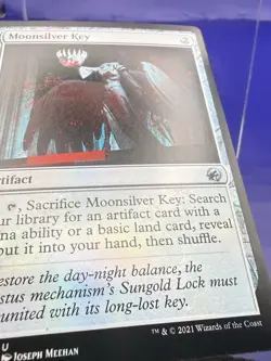 MTG Foil Moonsilver Key U Innistrad: Midnight Hunt 255 MINT PACK FRESH - Image 4