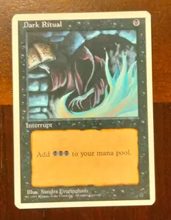 MAGIC THE GATHERING 4TH EDITION DARK RITUAL NM - Image 1