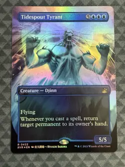 MTG Tidespout Tyrant #0422 Foil Anime Borderless Rare Ravnica Remastered (RVR) - Image 2