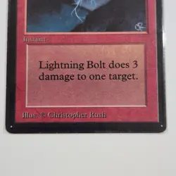 MTG Magic the Gathering Lightning Bolt Beta Edition - Image 3