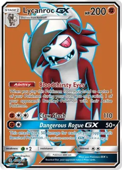 Lycanroc GX 138/145 - Sun & Moon - Ultra Rare - Pokemon TCG (NM/LP) - Image 1