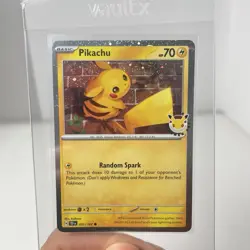 Pokemon Pikachu 051 /162 Stamped 2026 Pokemon Day 30 Promo TCG - Image 1