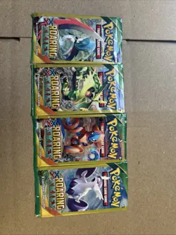 2016 POKEMON XY ROARING SKIES 3 Card Mini Booster Packs Complete Pack Art Set - Image 3