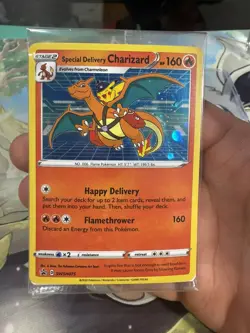 *ACTUALLY SEALED* Special Delivery Charizard SWSH075 UK Pokemon Center Promo - Image 2
