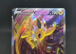 Jolteon v SWSH183 Pokemon TCG Sword & Shield Holo Black Star Promo Card - Image 2