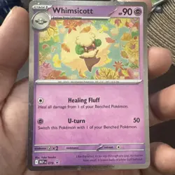Whimsicott - 019 - Black Star Promo Holo - Phantasmal Flames Pokemon TCG NM - Image 2