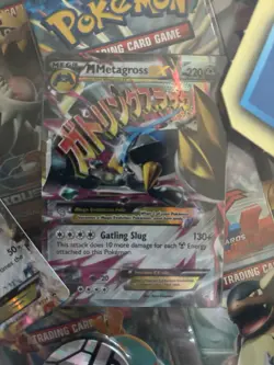 Pokemon XY Shiny Mega Metagross EX Premium Collection 2014 w/ 8 boosters + more! - Image 5