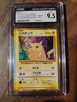 Pokemon Pikachu 008/032 Classic Charizard Holo Japanese CGC 9.5 - Image 1
