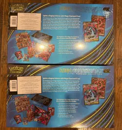 (2) Pokemon Mega Charizard X ex Ultra Premium Collection Box Sealed UPC IN HAND - Image 2